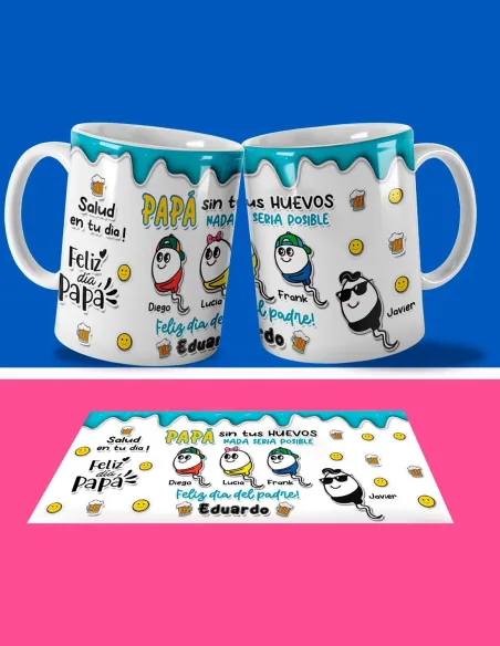 Taza Espermatozoides Papá