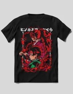 Camiseta Pilar del Sol con diseño inspirado en Rengoku – Demon Slayer