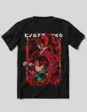 Camiseta Pilar del Sol con diseño inspirado en Rengoku – Demon Slayer