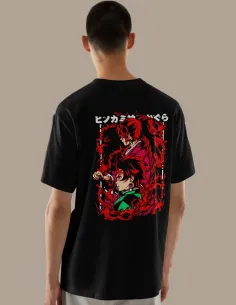 Camiseta Pilar del Sol con diseño inspirado en Rengoku – Demon Slayer 2