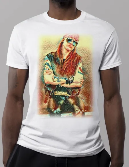 Camiseta Axl Rose diseño rock