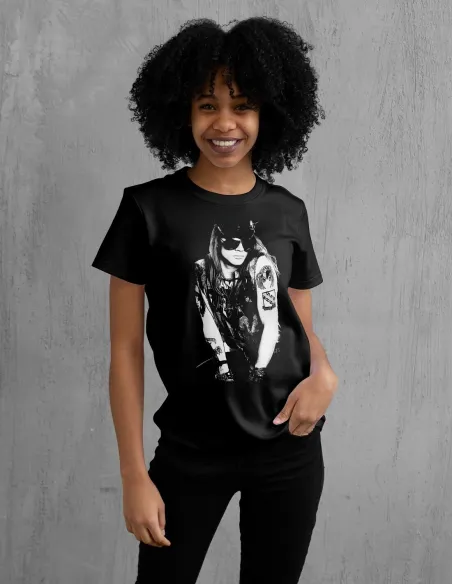 Camiseta blanca algodón personaje Axl