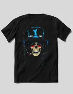 Camiseta Guns N' Roses Calavera Azul negra 2