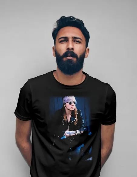 Camiseta negra cantante Axl Rose