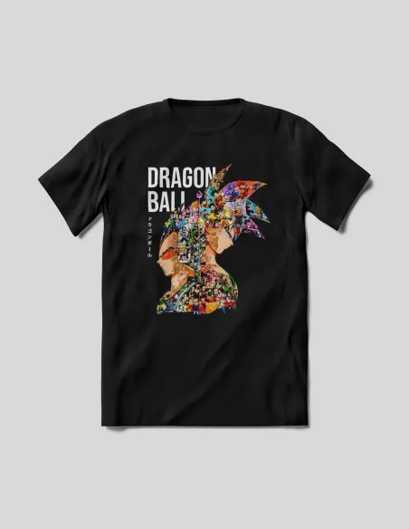 Camiseta Dragon Ball Z unisex diseño semitono
