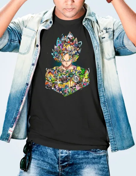 Camiseta Dragon Ball Z algodón 170g para fans del anime