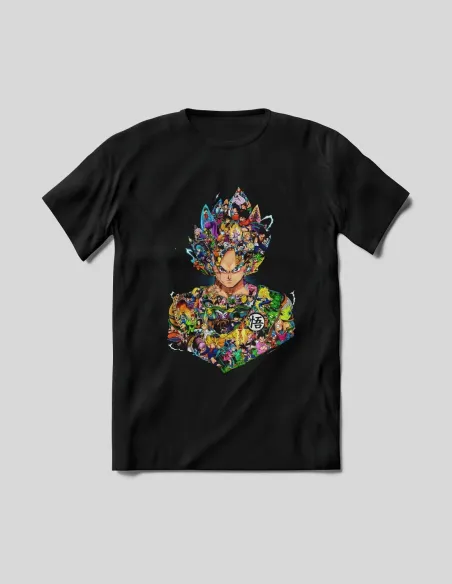 Camiseta Dragon Ball Z unisex diseño semitono