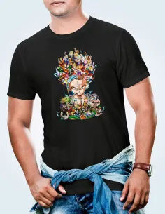 Camiseta Dragon Ball Z diseño DTF Semitono