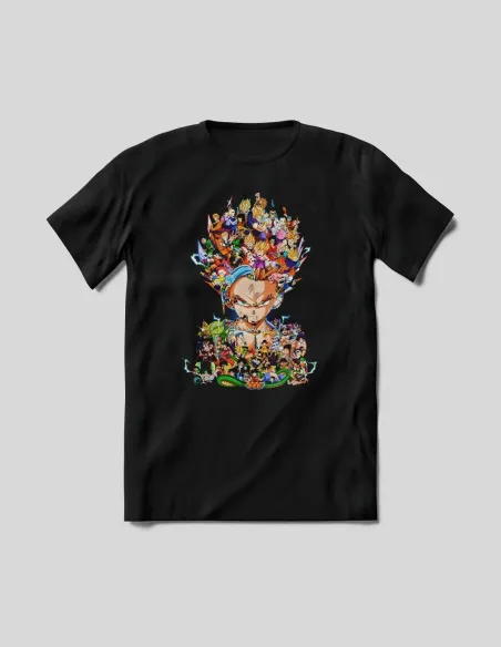 Camiseta Dragon Ball Z diseño DTF Semitono