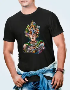 Camiseta Dragon Ball Z diseño DTF Semitono