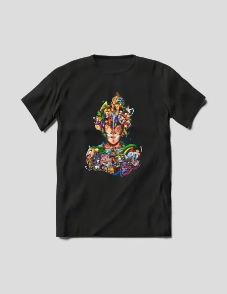 Camiseta Dragon Ball Z diseño DTF Semitono