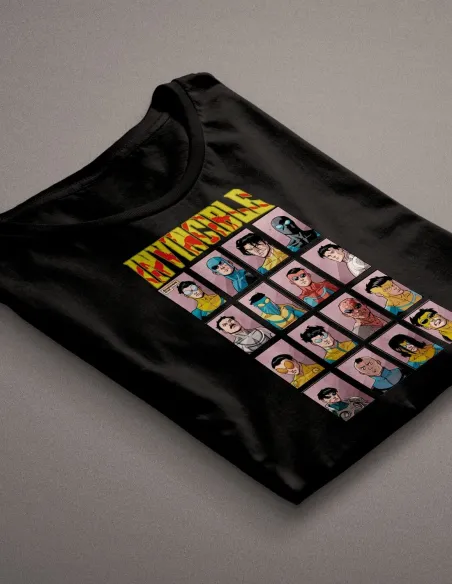 Camiseta Marvel Invincible con diseño DTF semitono en algodón 100%