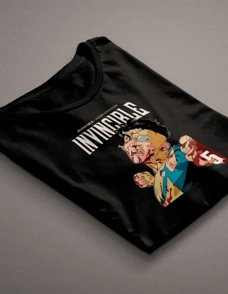 Camiseta Marvel Invincible con diseño DTF semitono en algodón 100%