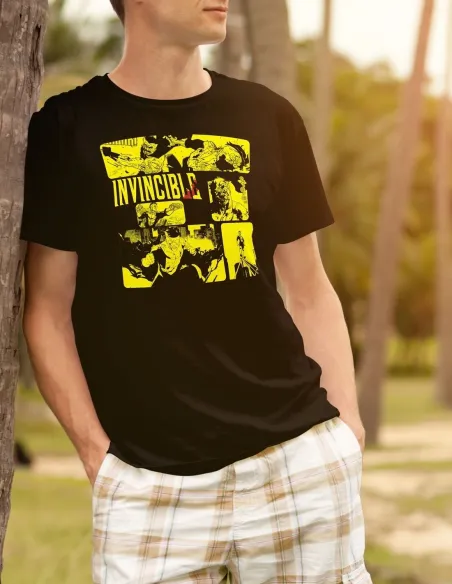 Camiseta Marvel Invincible con diseño DTF semitono en algodón 100%