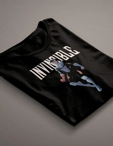 Camiseta Marvel Invincible con diseño DTF semitono en algodón 100%