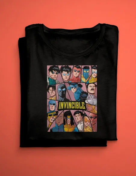 Camiseta Marvel Invincible con diseño DTF semitono en algodón 100%