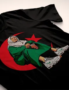 Camiseta Mujer Mayor Argelina vista frontal con diseño swag cultural 2