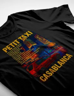 Camiseta Petit Taxi Casablanca 100% algodón Marruecos 2