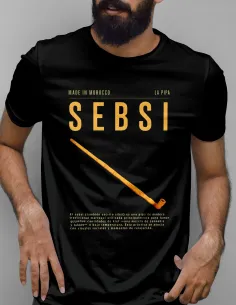 Camiseta Sebsi Marroquí – Camiseta 100% algodón con diseño DTF de alta calidad