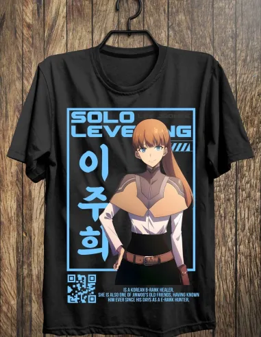 Camiseta Solo Leveling en impresión DTF 100% algodón 165g