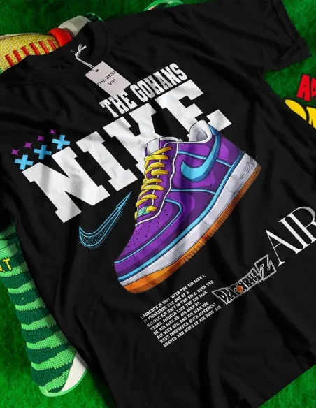 Camiseta Nike DragonBallZ Air con diseño DTF de bamba Nike y estilo DragonBallZ