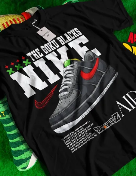 Camiseta Nike DragonBallZ Air con diseño DTF de bamba Nike y estilo DragonBallZ