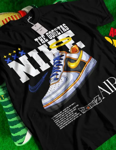 Camiseta Nike DragonBallZ Air con diseño DTF de bamba Nike y estilo DragonBallZ
