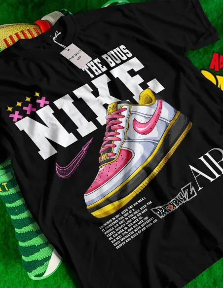 Camiseta Nike DragonBallZ Air con diseño DTF de bamba Nike y estilo DragonBallZ