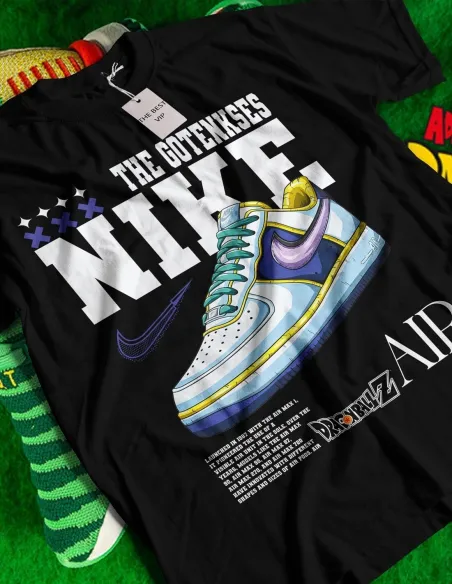 Camiseta Nike DragonBallZ Air con diseño DTF de bamba Nike y estilo DragonBallZ
