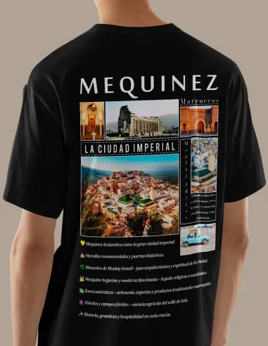 Camiseta Mequinez Marruecos algodón 100%