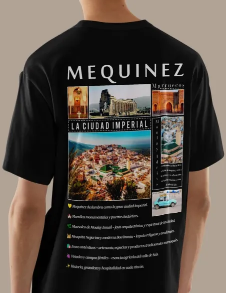Camiseta Mequinez Marruecos algodón 100%