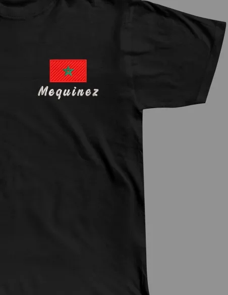 Camiseta Mequinez Marruecos con logo bordado