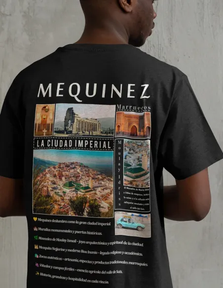 Camiseta Mequinez Marruecos diseño DTF