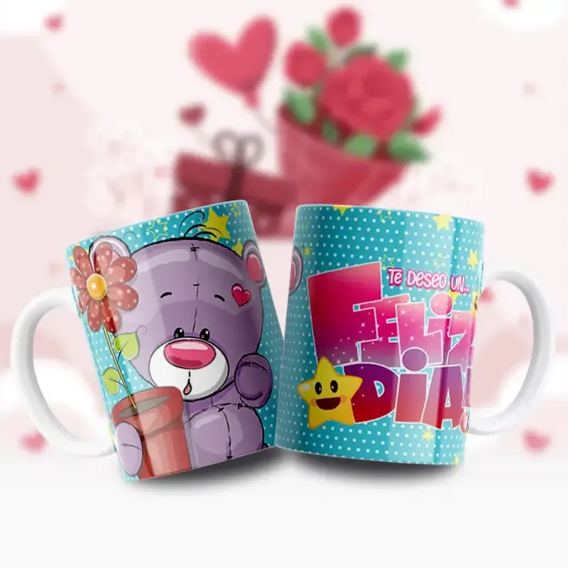 Taza Te Deseo Un Feliz Día - Llena Cada Mañana de Alegría Taza Te Deseo Un Feliz Día - Llena Cada Mañana de Alegría
