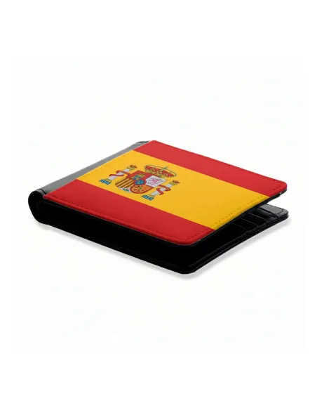 Cartera con Bandera Española – compartimentos interiores