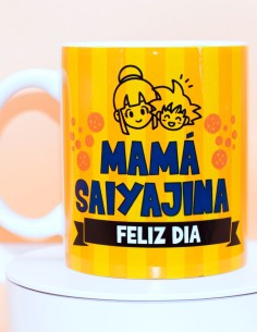 Taza Anime mamá con diseño Saiyajin