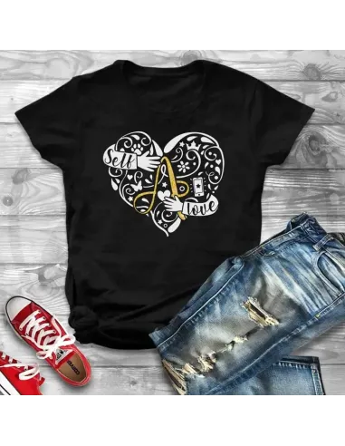Camiseta Mujer Self Love Negra