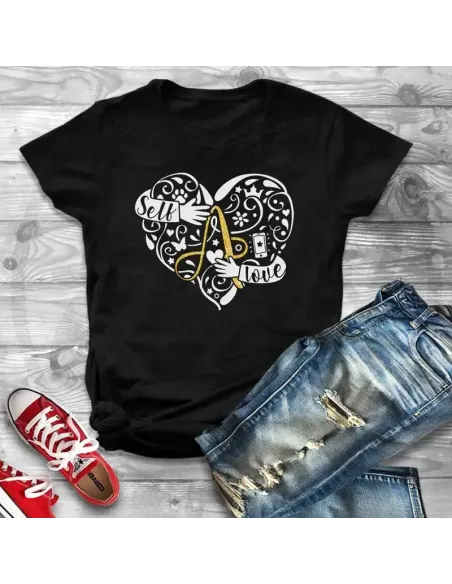 Camiseta Mujer Self Love Negra