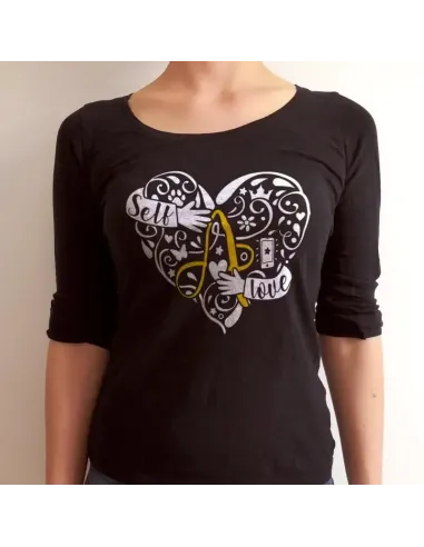 Camiseta Mujer Self Love Negra