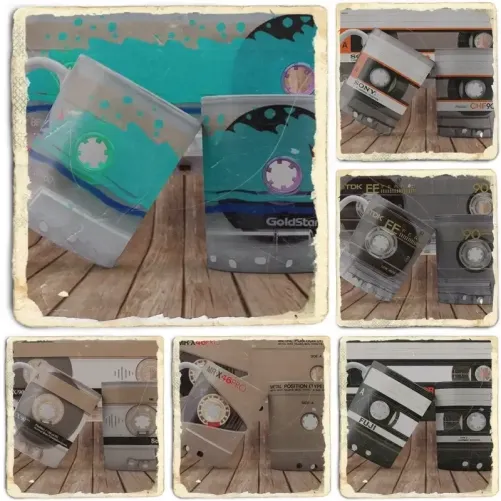 Taza Retro de Cassettes
