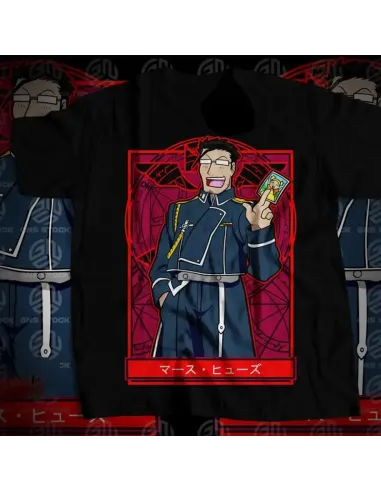 Camiseta Negra Anime Heroes