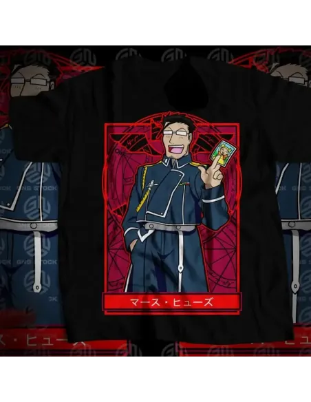 Camiseta Negra Anime Heroes