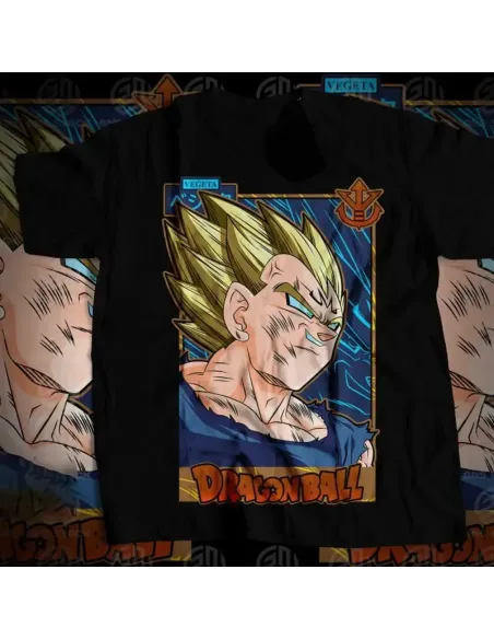 Camiseta Negra Anime Heroes