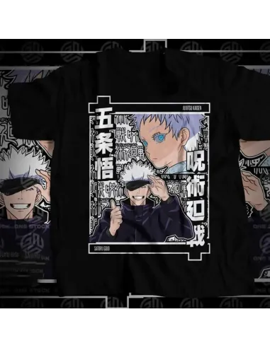 Camiseta Negra Anime Heroes