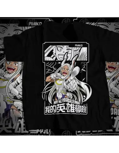 Camiseta Negra Anime Heroes