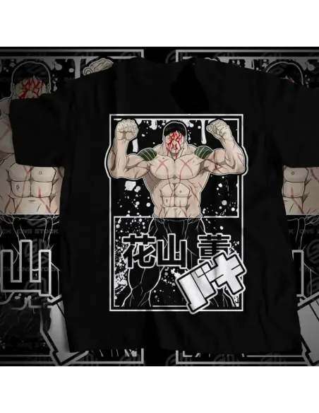 Camiseta Negra Anime Heroes