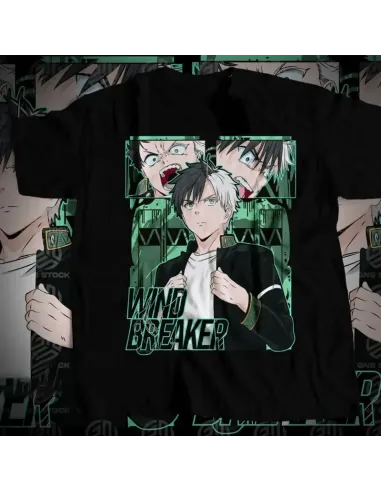 Camiseta Negra Anime Heroes