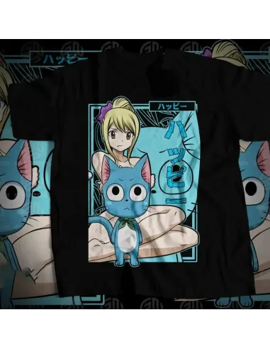 Camiseta Negra Anime Heroes