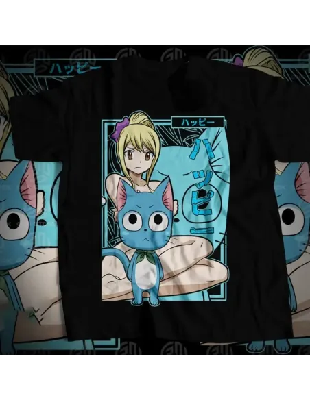 Camiseta Negra Anime Heroes