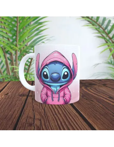 Taza Personalizada de Stitch con Iniciales | Regalo Perfecto